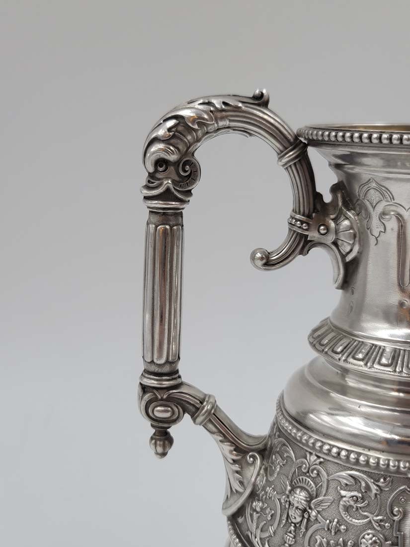 19th C. Imperial Russian Sterling Silver 84 Tea Set, 3,300 Grams - 12
