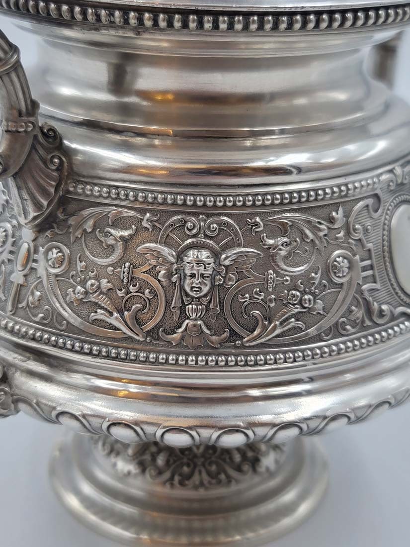 19th C. Imperial Russian Sterling Silver 84 Tea Set, 3,300 Grams - 20