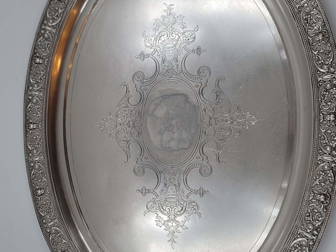 19th C. Imperial Russian Sterling Silver 84 Tea Set, 3,300 Grams - 4