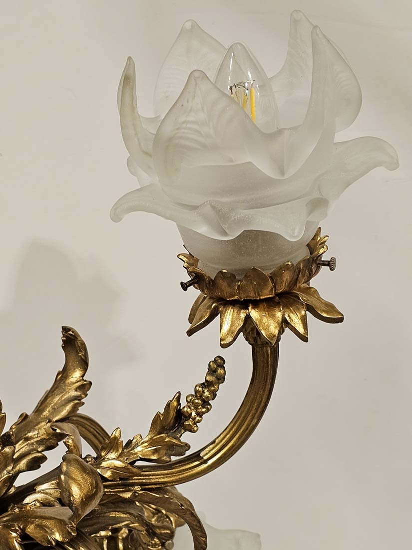 Large French Bronze 14-Lights Chandelier - 2