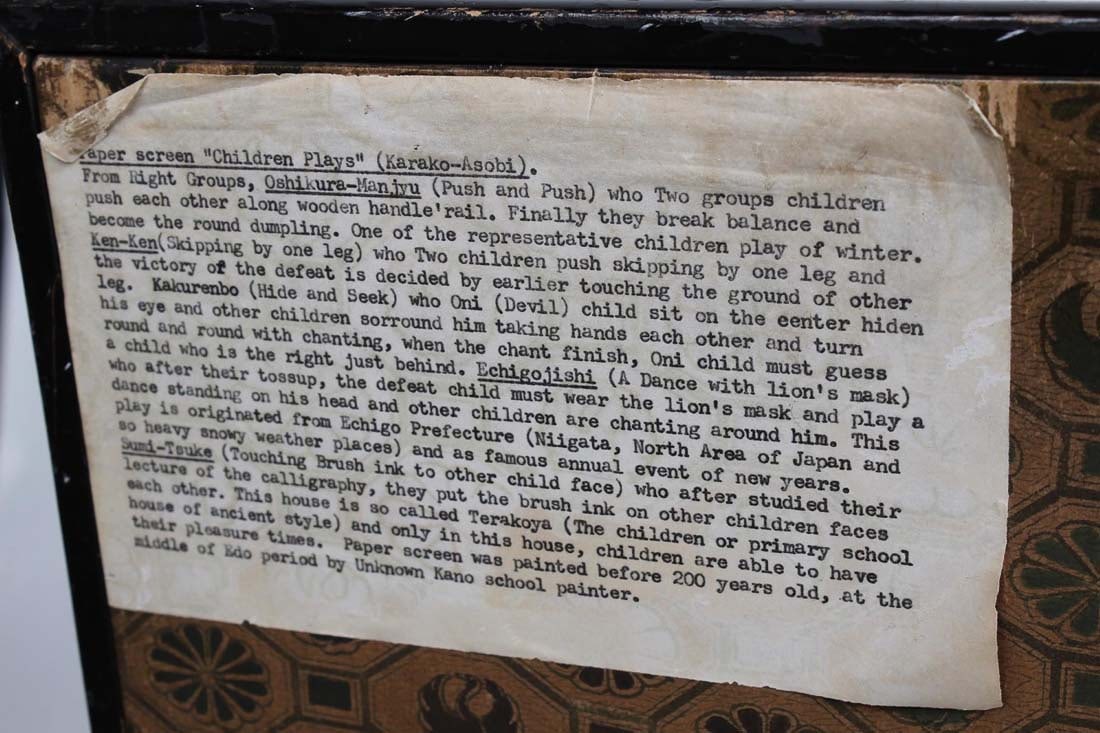 19th C. Chinese Six Panel Table Screen - 3