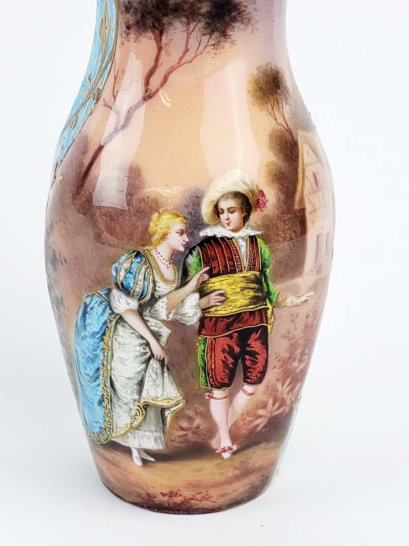 Austrian Viennese Enamel Vase - 2
