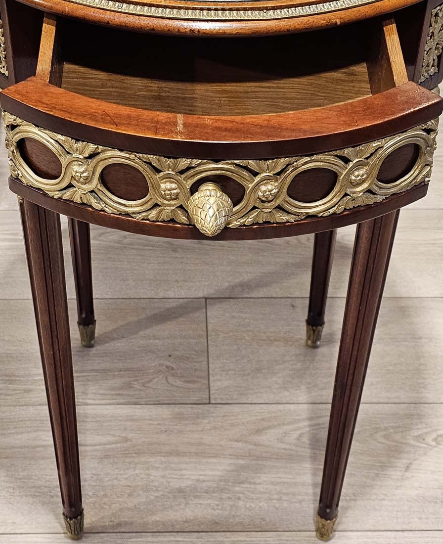19th C. French Bronze Mounted Side Table - 2