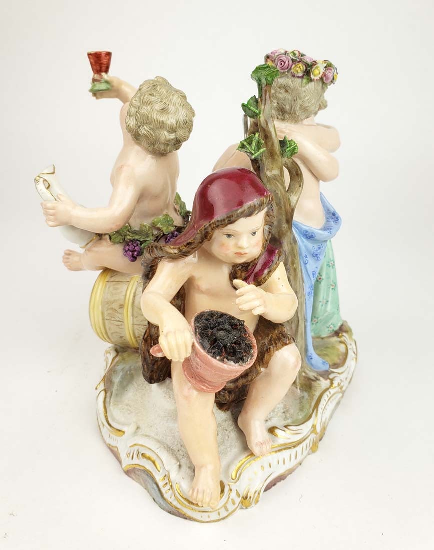 19th C. Meissen Porcelain Figural Group - 2