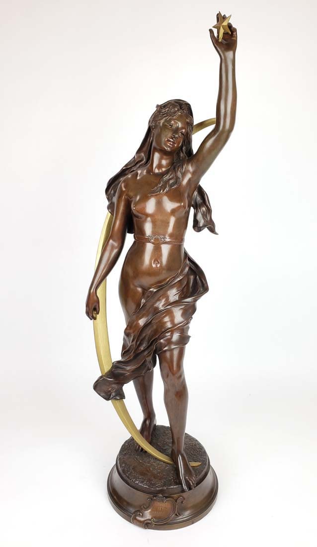 19th C. Large Levasseur "Etoile Du Berger" Bronze Sculpture (1 of 8)