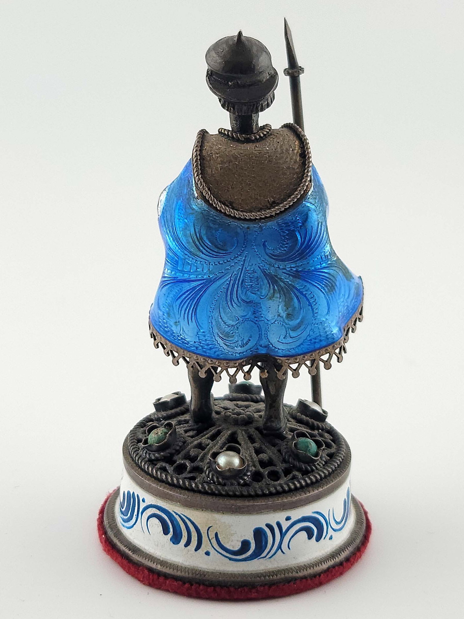 Viennese Silver Enamel Austrian Chess Set - 11