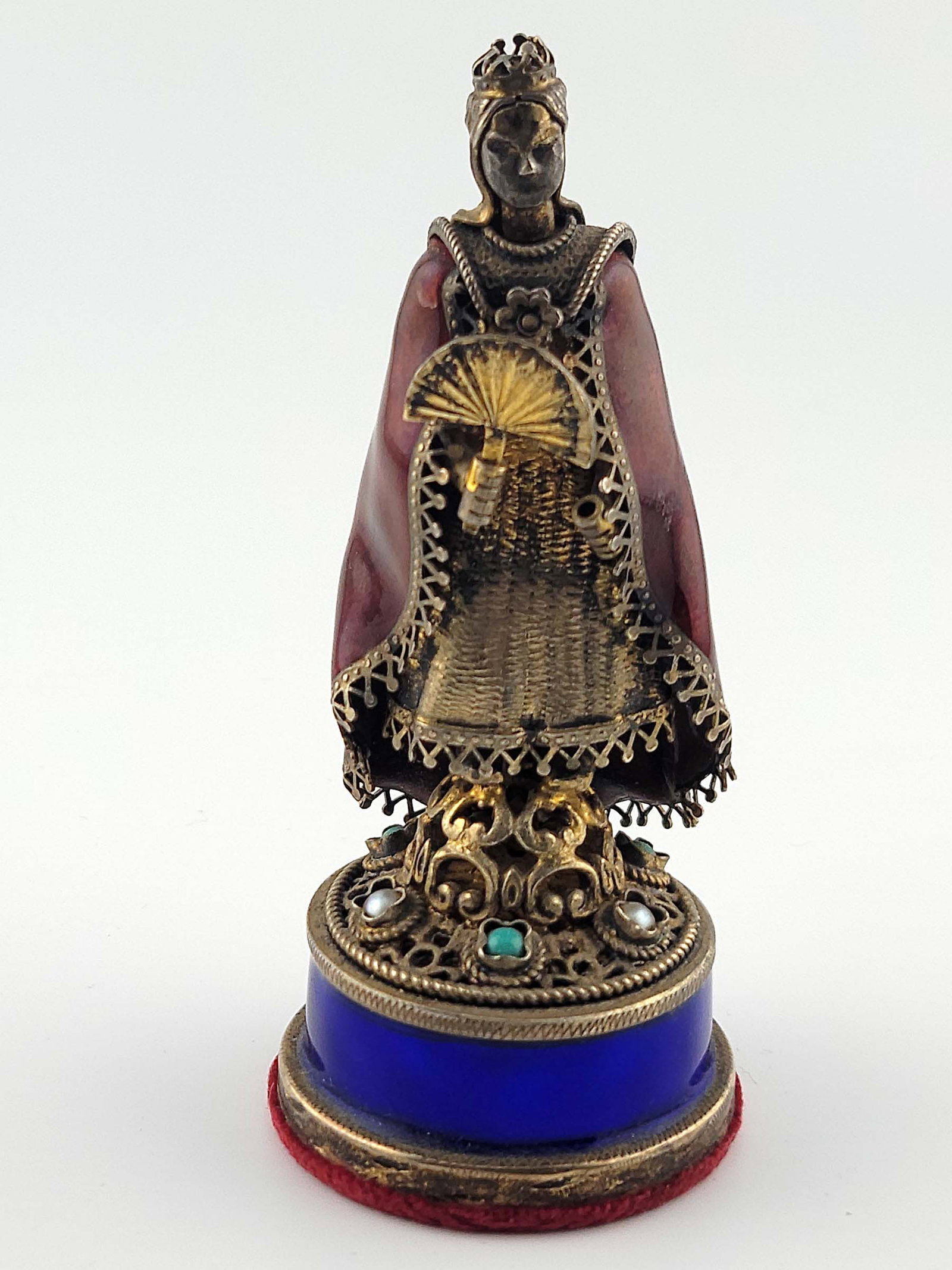 Viennese Silver Enamel Austrian Chess Set - 18