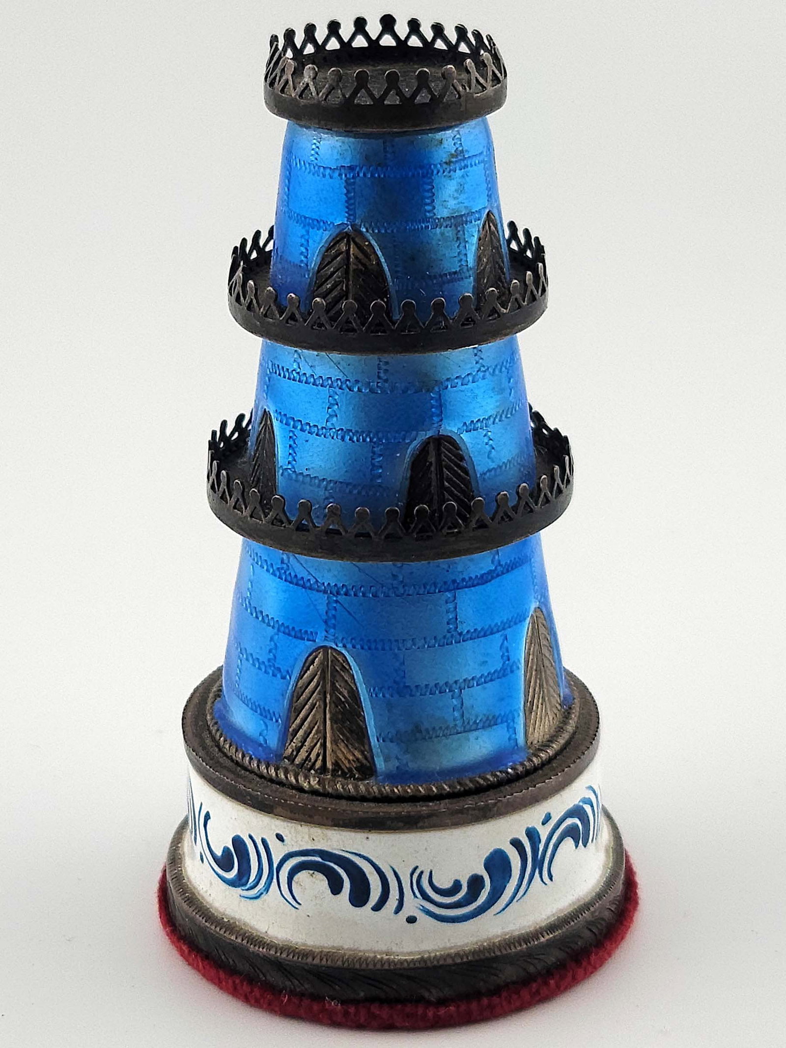 Viennese Silver Enamel Austrian Chess Set - 8