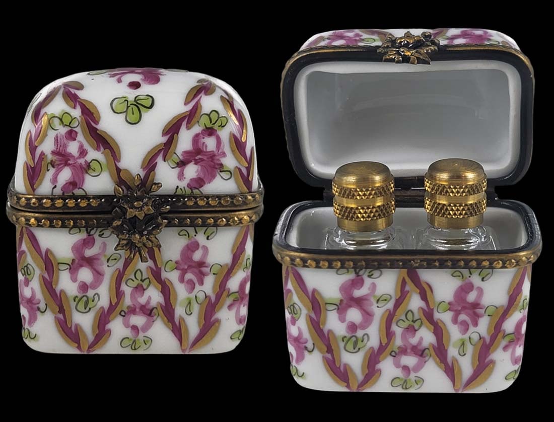 19th C. Limoges France Scented Perfume Porcelain Bottle (1 of 8)