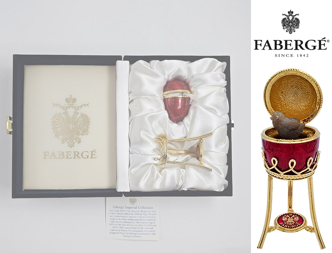 Farberge Menagerie Chicken Surprise Egg (1 of 9)