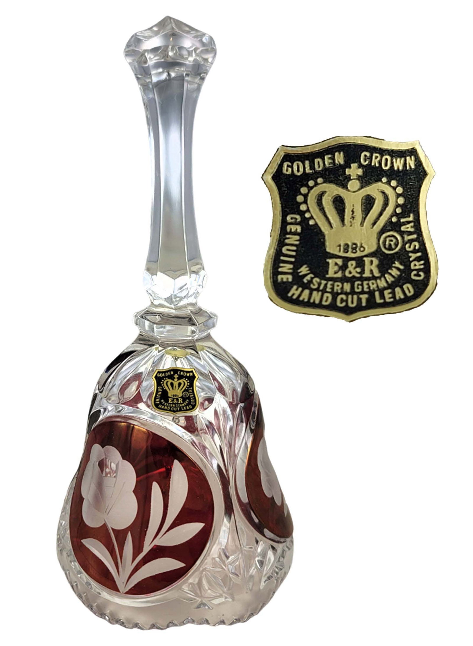 19th C. German Hand Cut Lead Crystal Bell (1 of 6)