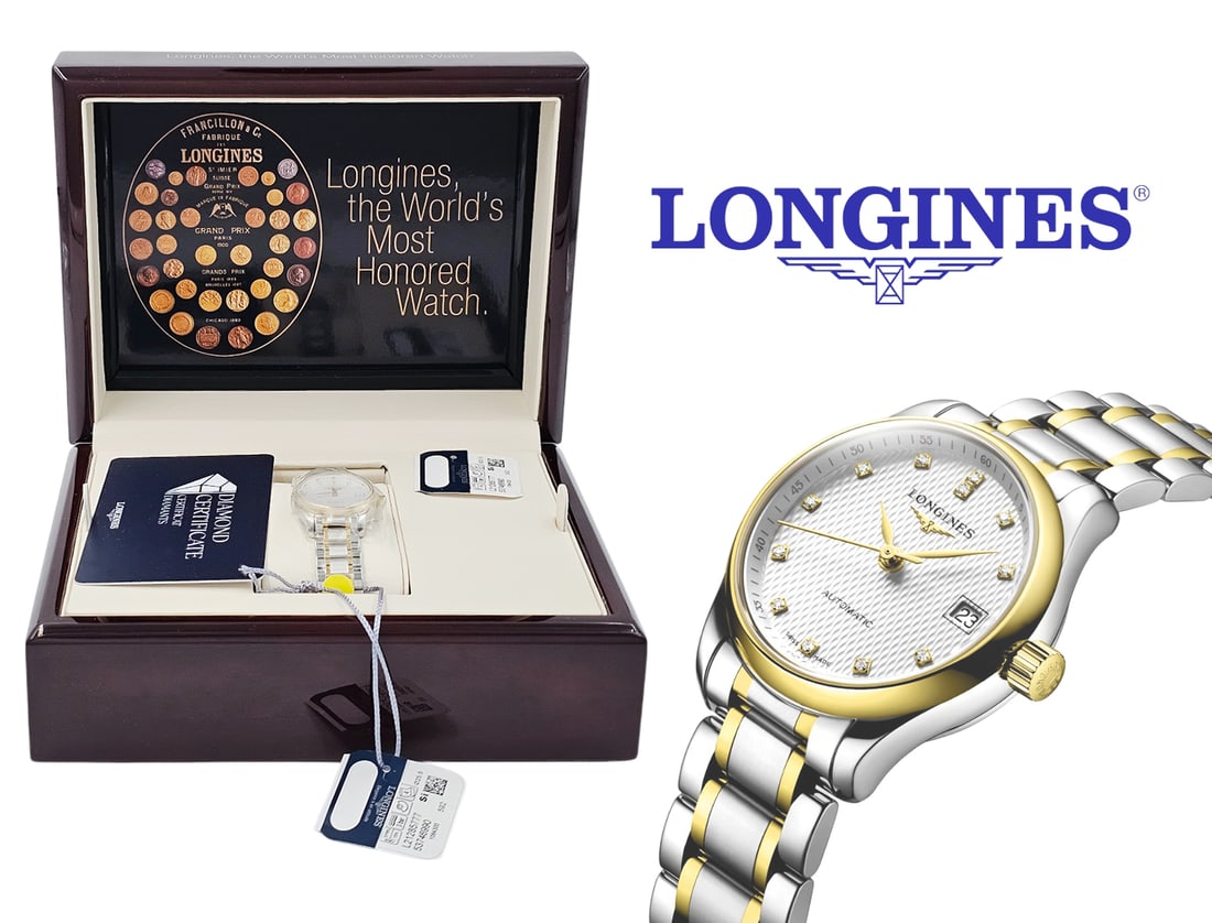 Longines Women's Two-Tone Watch Master Collection 18K Gold Automatic Watch: Longines Women's Watch Master Collection 18K Gold Automatic Watch. 26mm