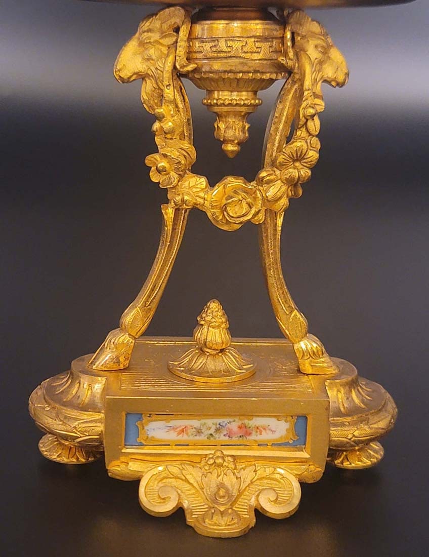 19th C. Sevres figural clock set - 11