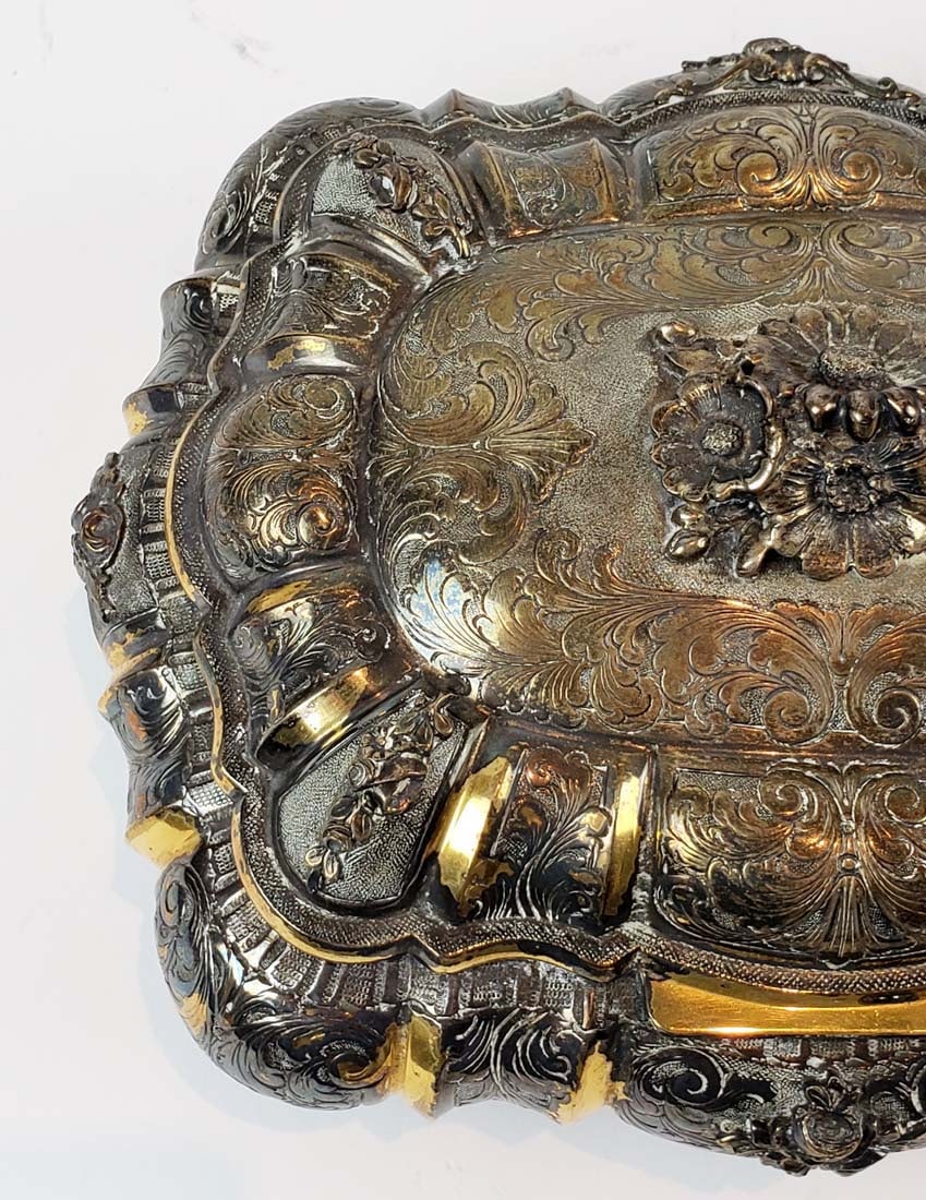 18th C. Gilt 800 Silver Austrian Box - 3