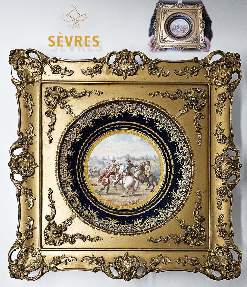 19th C. French Hand Painted Sevres Plate (1 of 10)