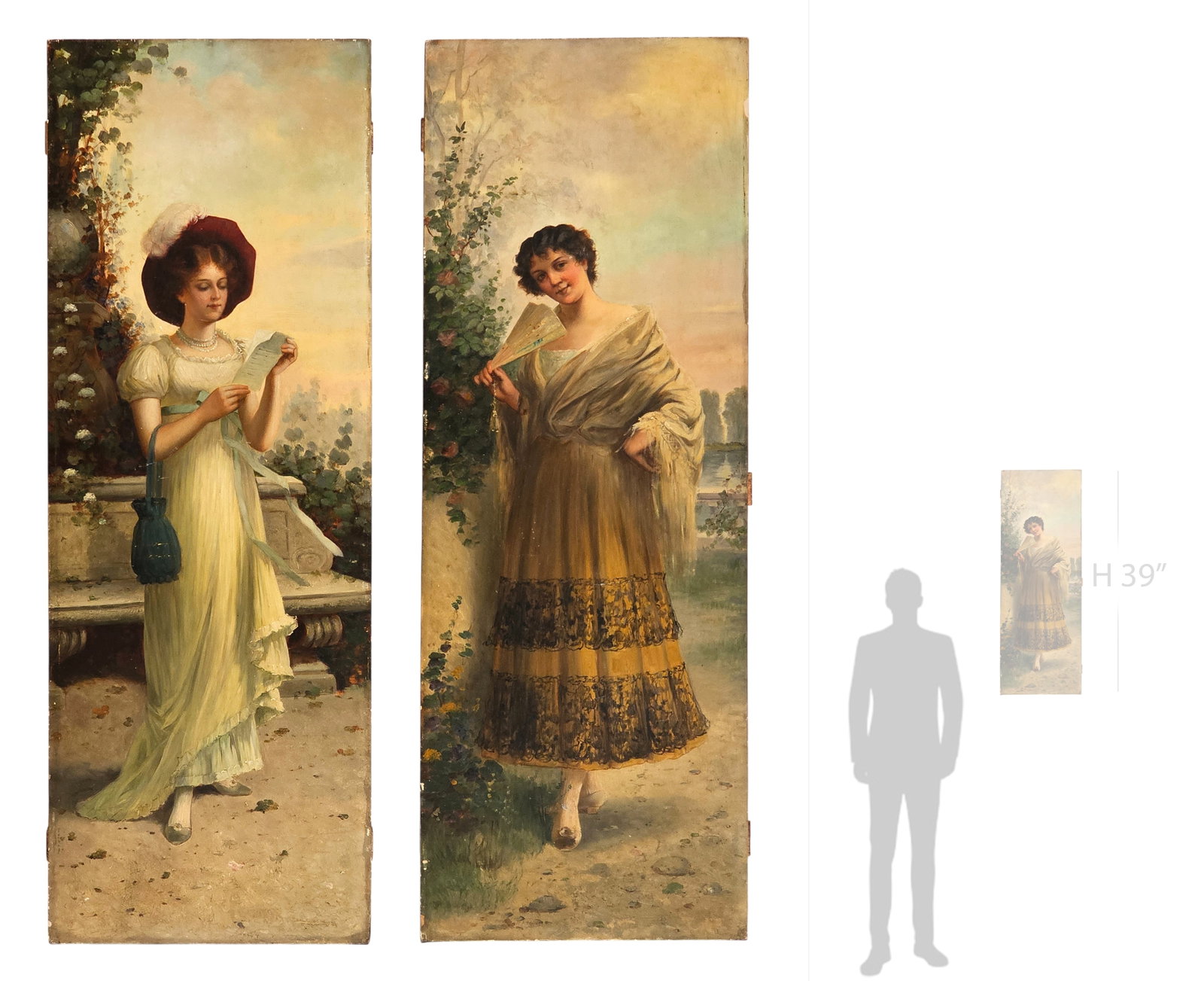 Pair Of Late 19th C. Oil On Board Paintings (1 of 7)