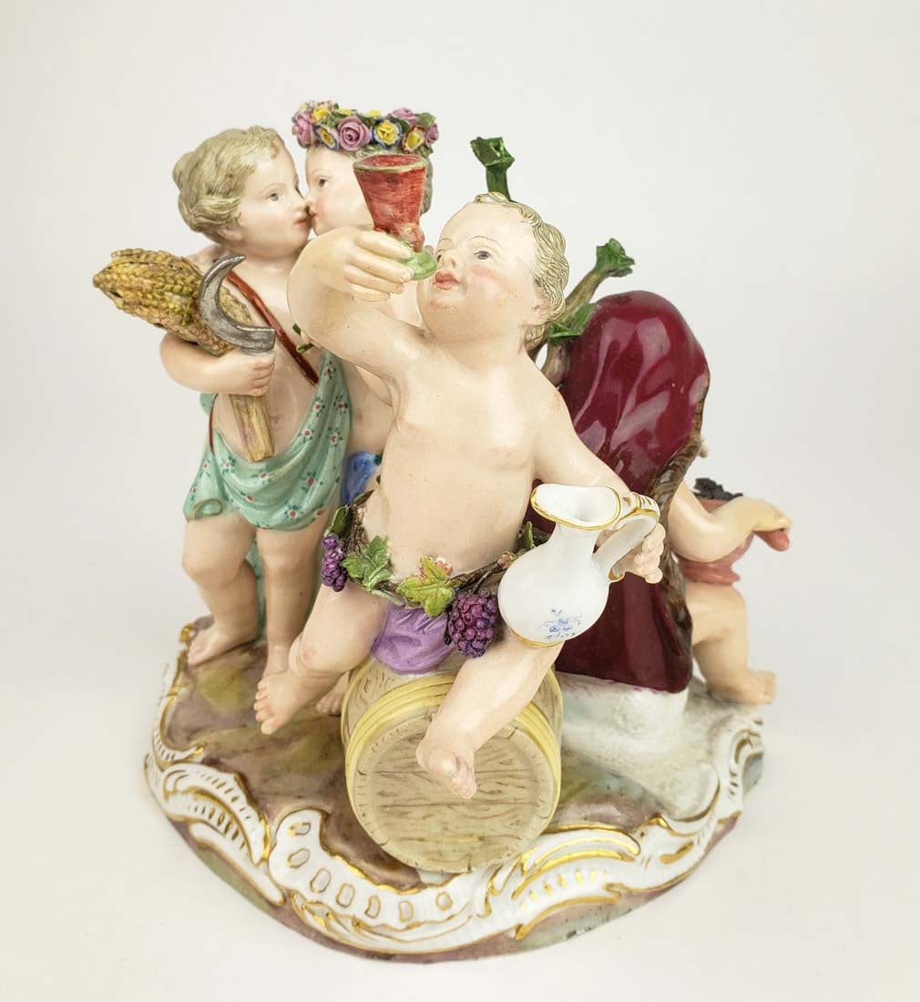 19th C. Meissen Porcelain Figural Group (1 of 6)