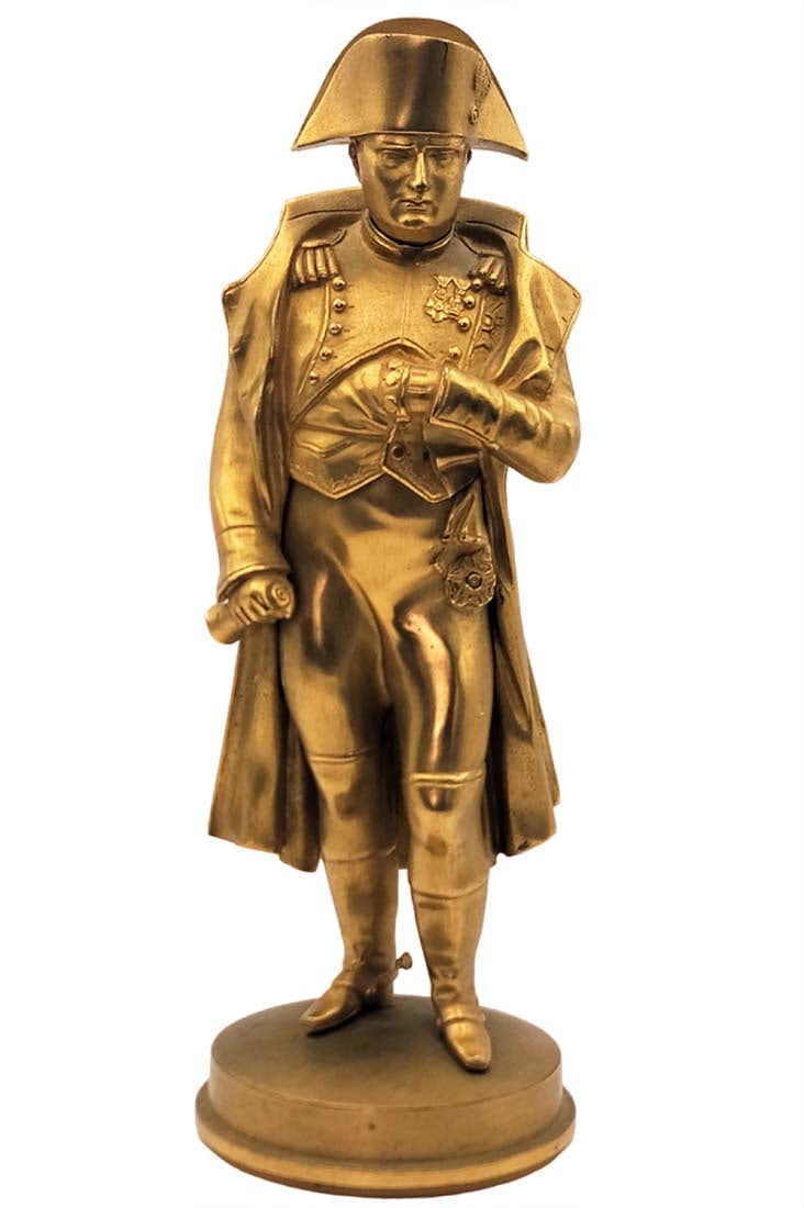 19th C. French Bronze Napoleon Statue: 19th C. French Bronze Napoleon Statue. H 9 1/2" x W 3 1/2"
