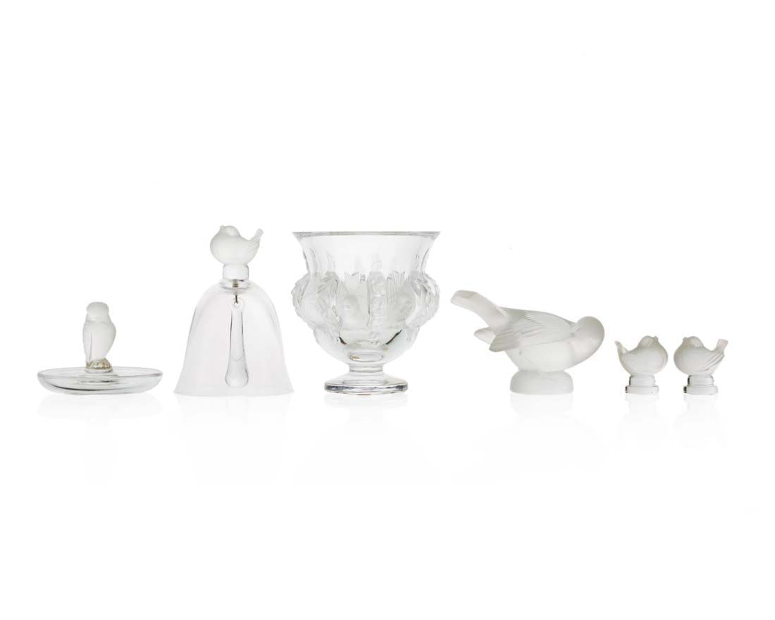 Set of 6 Lalique Assorted Crystal Pieces (1 of 4)