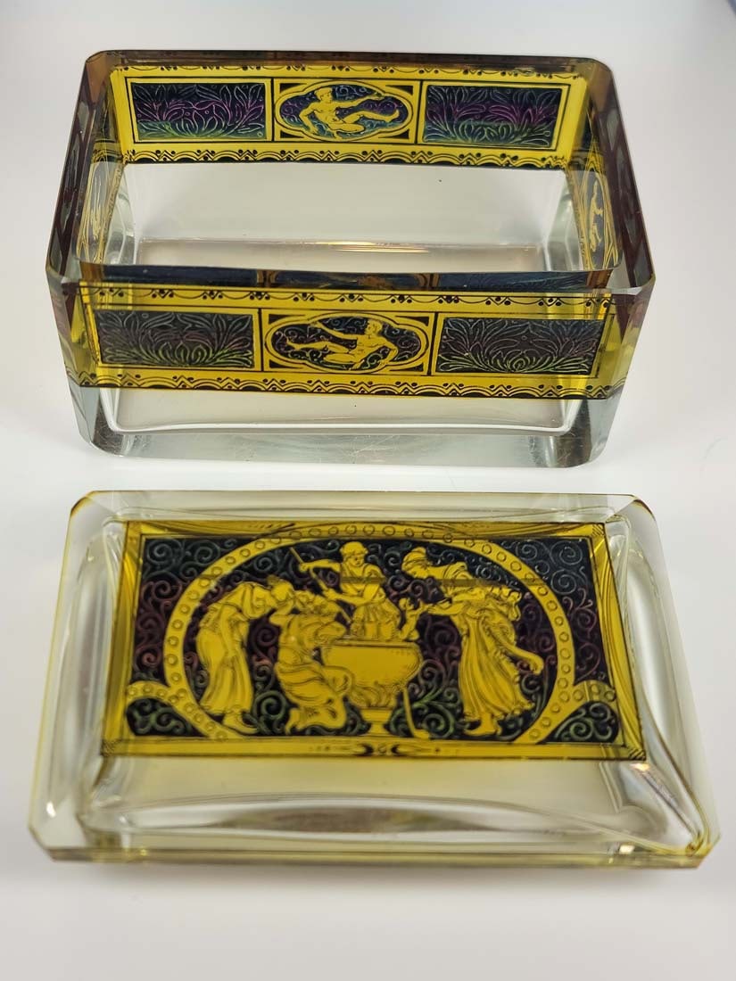 19th C. Crystal Moser Box - 9
