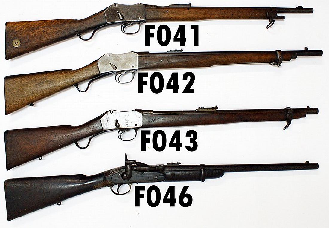 F46 -.577 Snider Carbine: F46 -.577 Snider Carbine Lock marked "Crown cypher 1872" plus "V& R. Blakemore Birmingham & London" plus "TOWER". Period copper reinforcing patches fitted behind trigger guard & lock. "J.S. Botha" lig