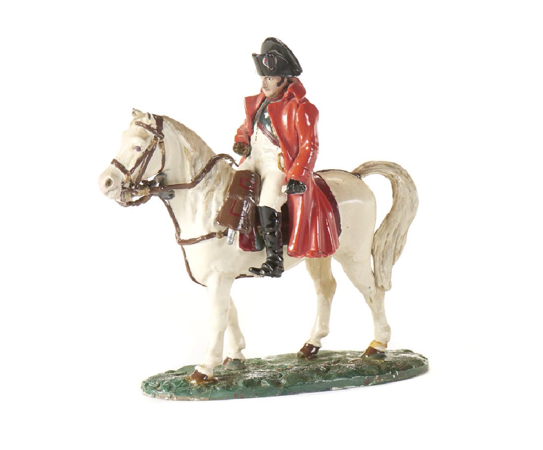 Napoleão a cavalo, figura em chumbo pintado (1 of 1)