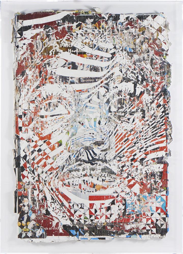 VHILS, "Decrease 17", dim.aprox.: 181 x 125 cm. (1 of 1)