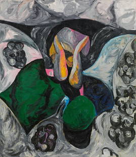 Hubert Schmalix: o.T.: Hubert Schmalix Untitled 1983 oil on canvas; framed 150 x 130 cm signed and dated on the reverse: Schmalix 1983 private collection, Germany