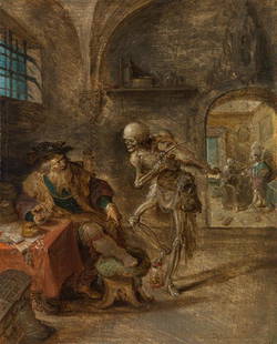 Frans Francken the Younger: Death playing the violin: Frans Francken the Younger Death playing the violin probably late 1630s oil on panel 19 x 15 cm Sotheby's London, 22nd January 1975, lot 120; private collection, Austria Ursula Härting, Frans Fra