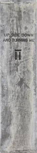 Martin Kippenberger: Upside Down And Turning Me: Martin Kippenberger Upside Down And Turning Me 1989 wood covered with lead; unframed 179 x 43 cm monogrammed and dated on the reverse: MK 89 private collection, Styria Galerie Bleich-Rossi, Graz, Kipp