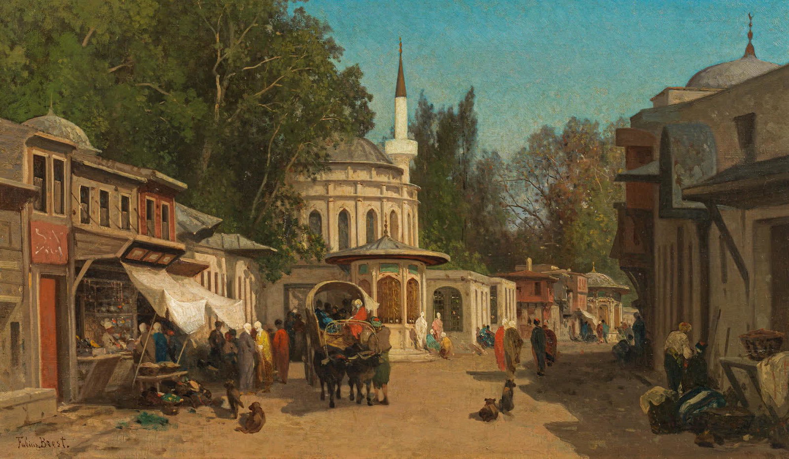 Germain Fabius Brest: Street scene in Cairo (1 of 1)