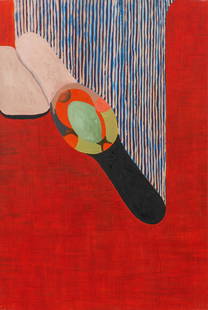 Hubert Schmalix: Untitled: Hubert Schmalix Untitled 1996 oil on canvas; framed 91 x 62 cm signed and dated on the reverse: Schmalix 96 private property, Austria
