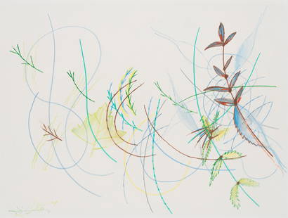 Oswald Oberhuber: o.T.: ,: Oswald Oberhuber o.T. 1986 Mischtechnik auf Papier; ungerahmt 42 x 56 cm Signiert und datiert links unten: Oberhuber 86 österreichischer Privatbesitz .: Oswald Oberhuber Untitled 1986 mixed
