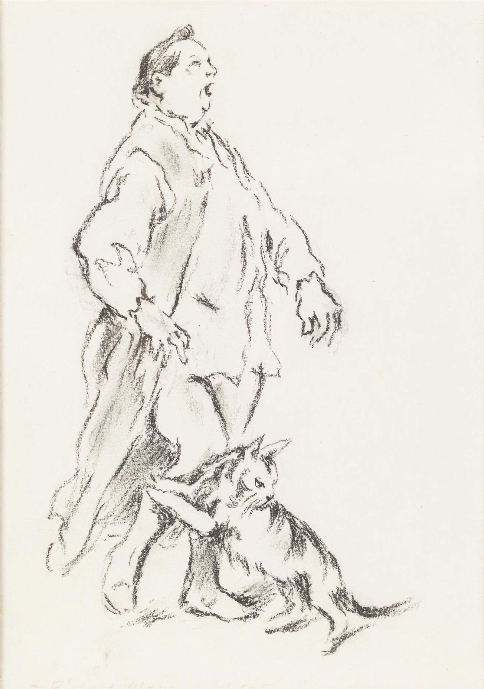 Alfred Gerstenbrand: Konvolut: Sechs Papierarbeiten: Alfred Gerstenbrand Konvolut: Sechs Papierarbeiten Mischtechnik auf Papier; gerahmt 28,5 x 20 cm - 42,5 x 19 cm (Rahmenausschnitte) Alle Blätter eigenhändig bezeichnet unten: 1) "Richard