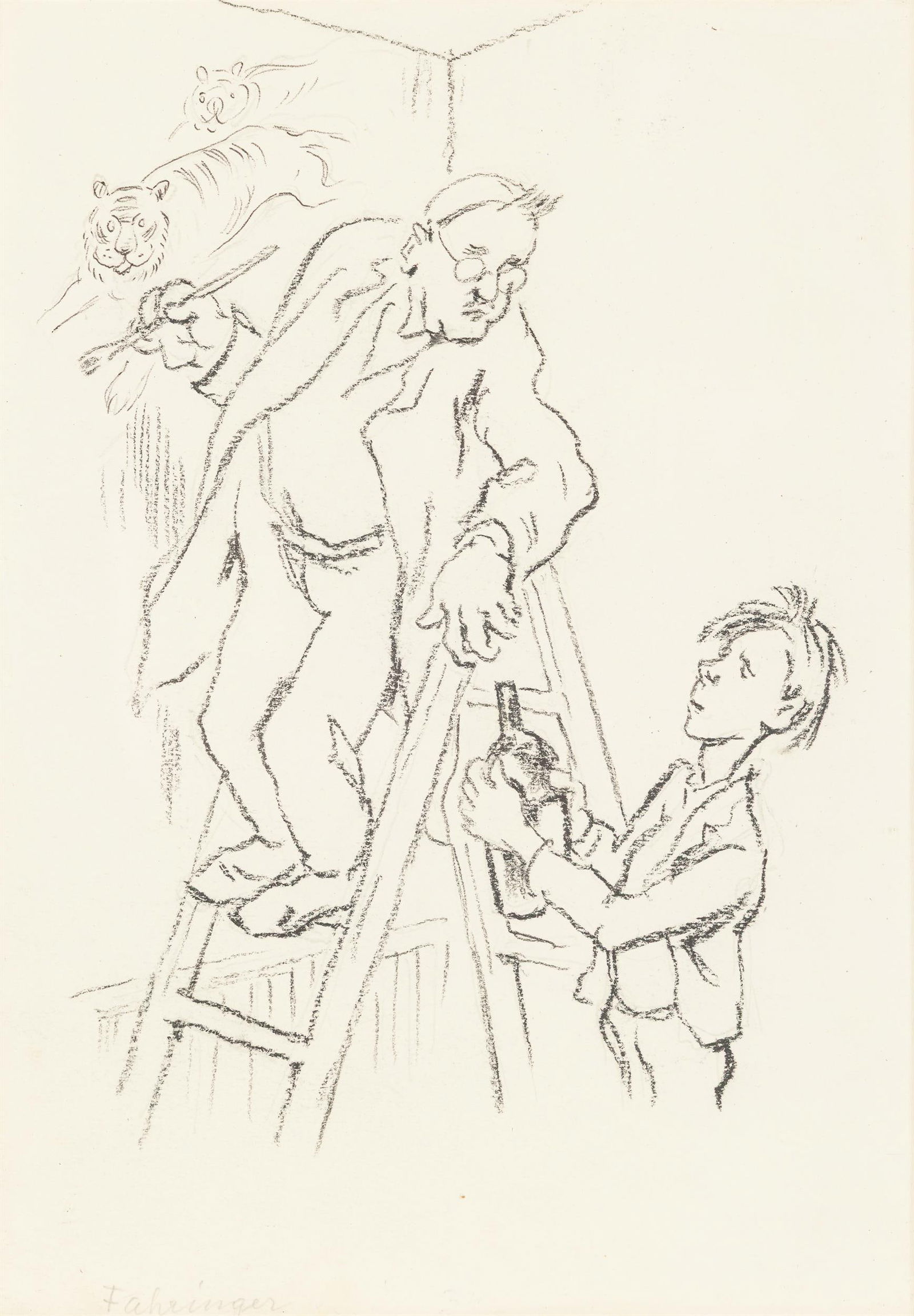 Alfred Gerstenbrand: Konvolut: Sechs Papierarbeiten - 8