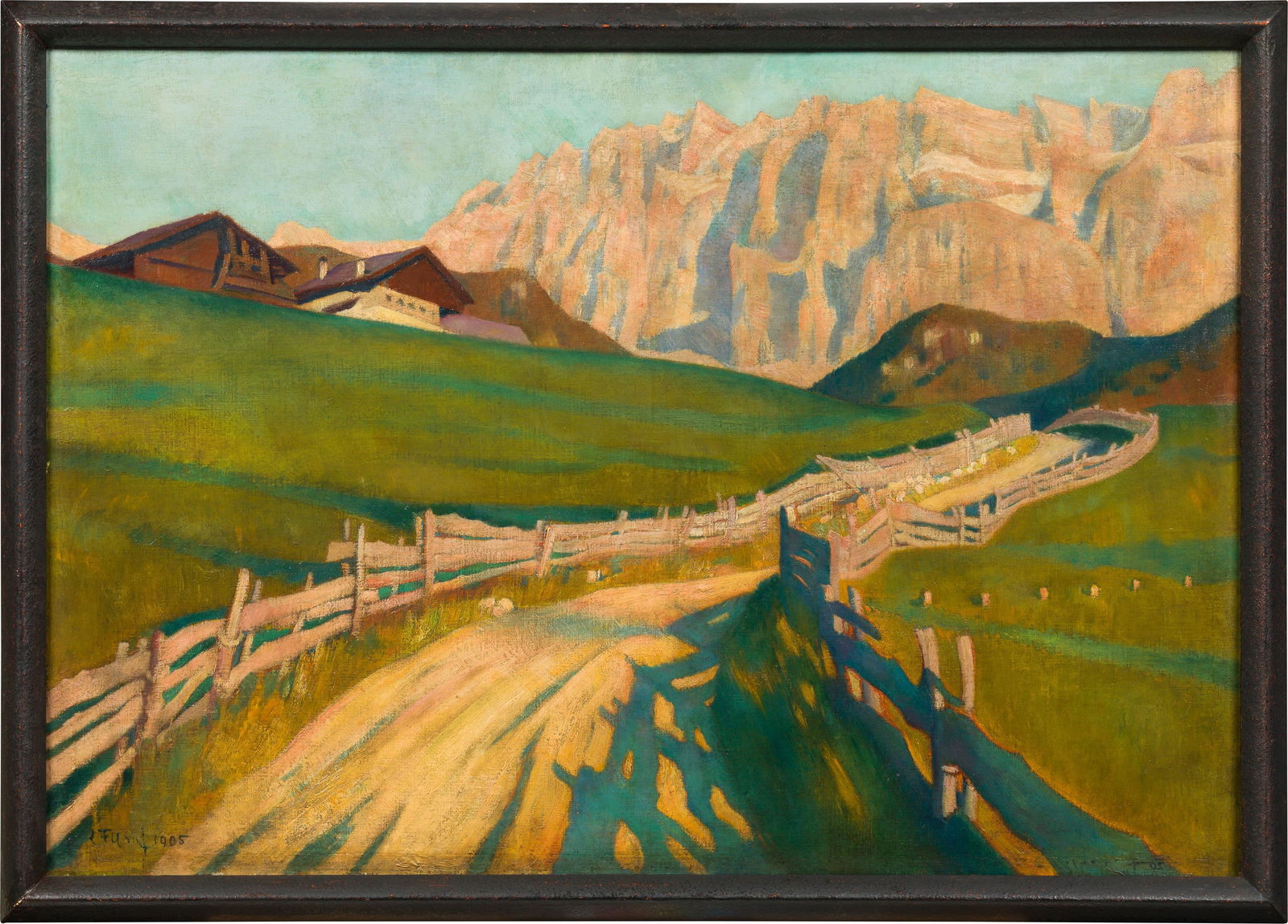 Ludwig Ferdinand Graf: Blick auf die Sellagruppe (Dolomiten) - 2