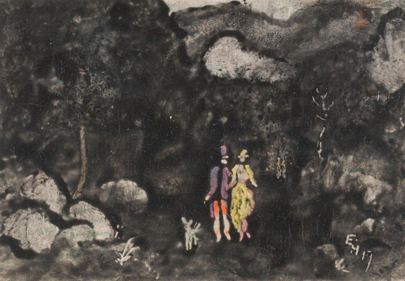 Ernst Huber: Konvolut: Vier Papierarbeiten - 4