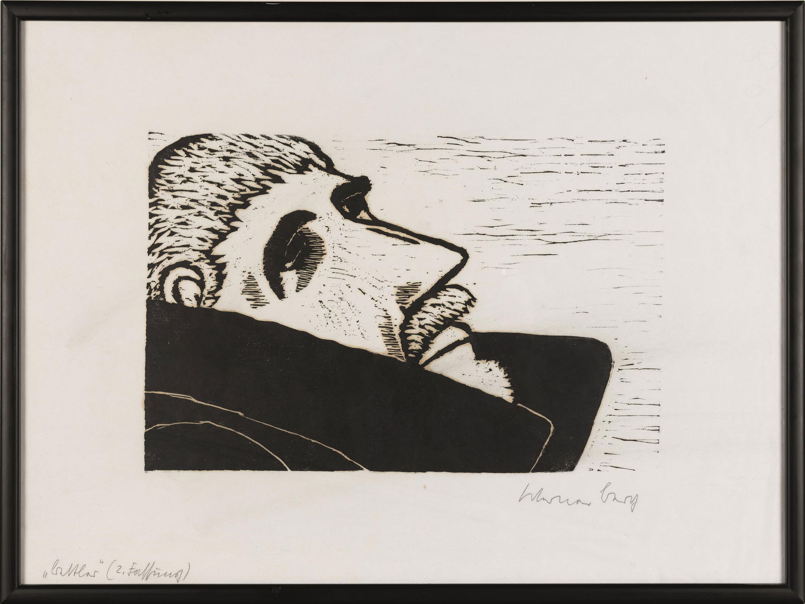 Werner Berg: Bettler (2. Zustand) - 2