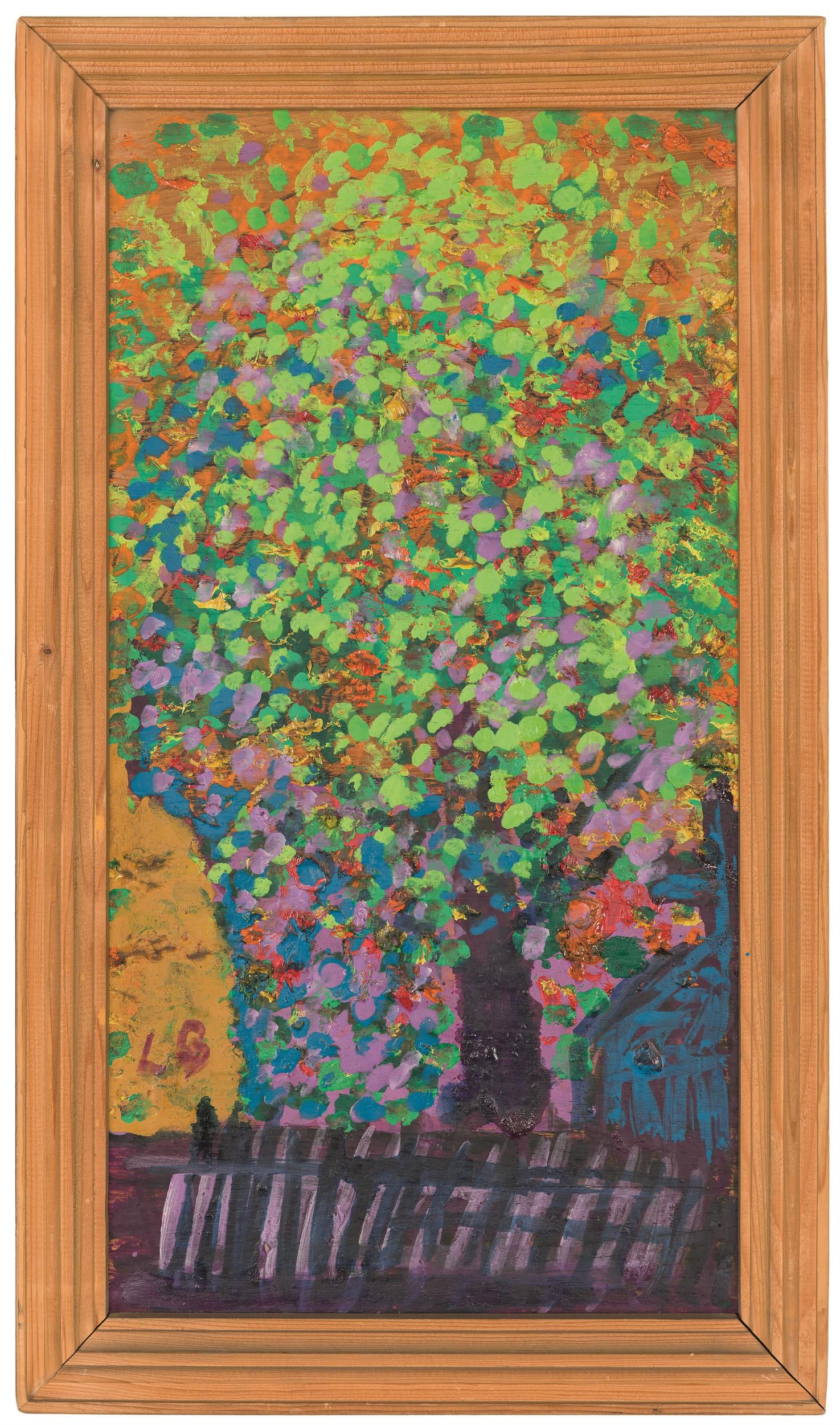 Leopold Birstinger: Baum mit Zaun - 2