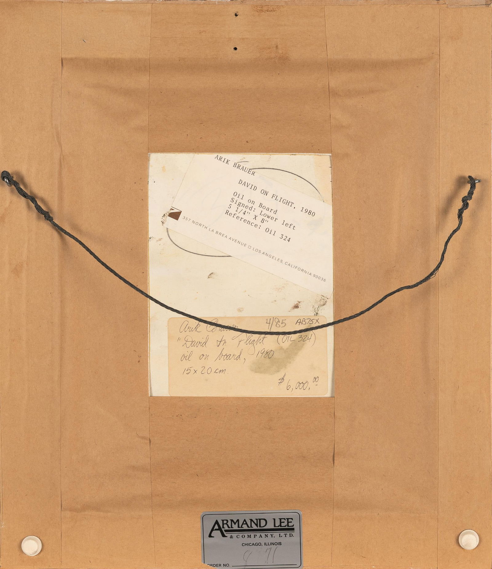 Arik Brauer: David on flight - 3