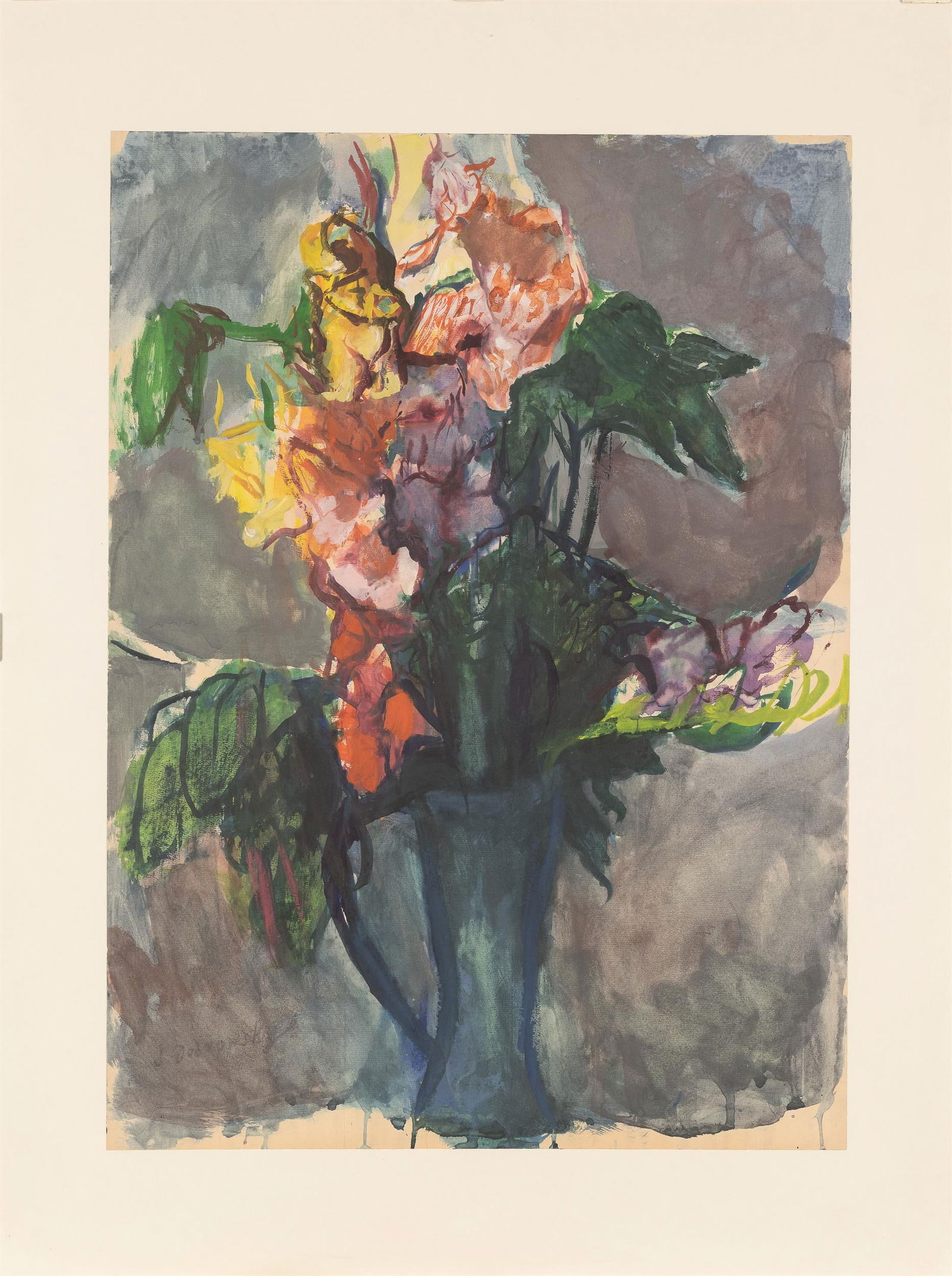Josef Dobrowsky: Blumen in Vase - 2
