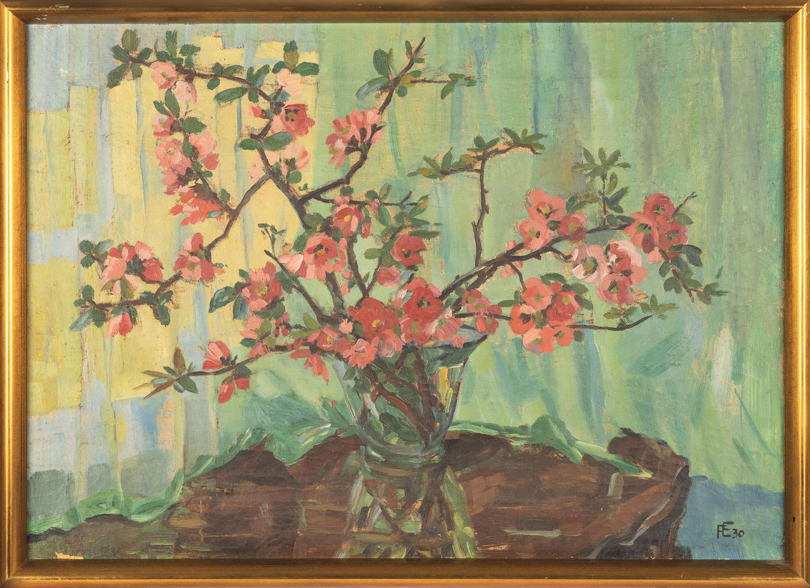 Felix Esterl: Blütenzweige in Vase - 2