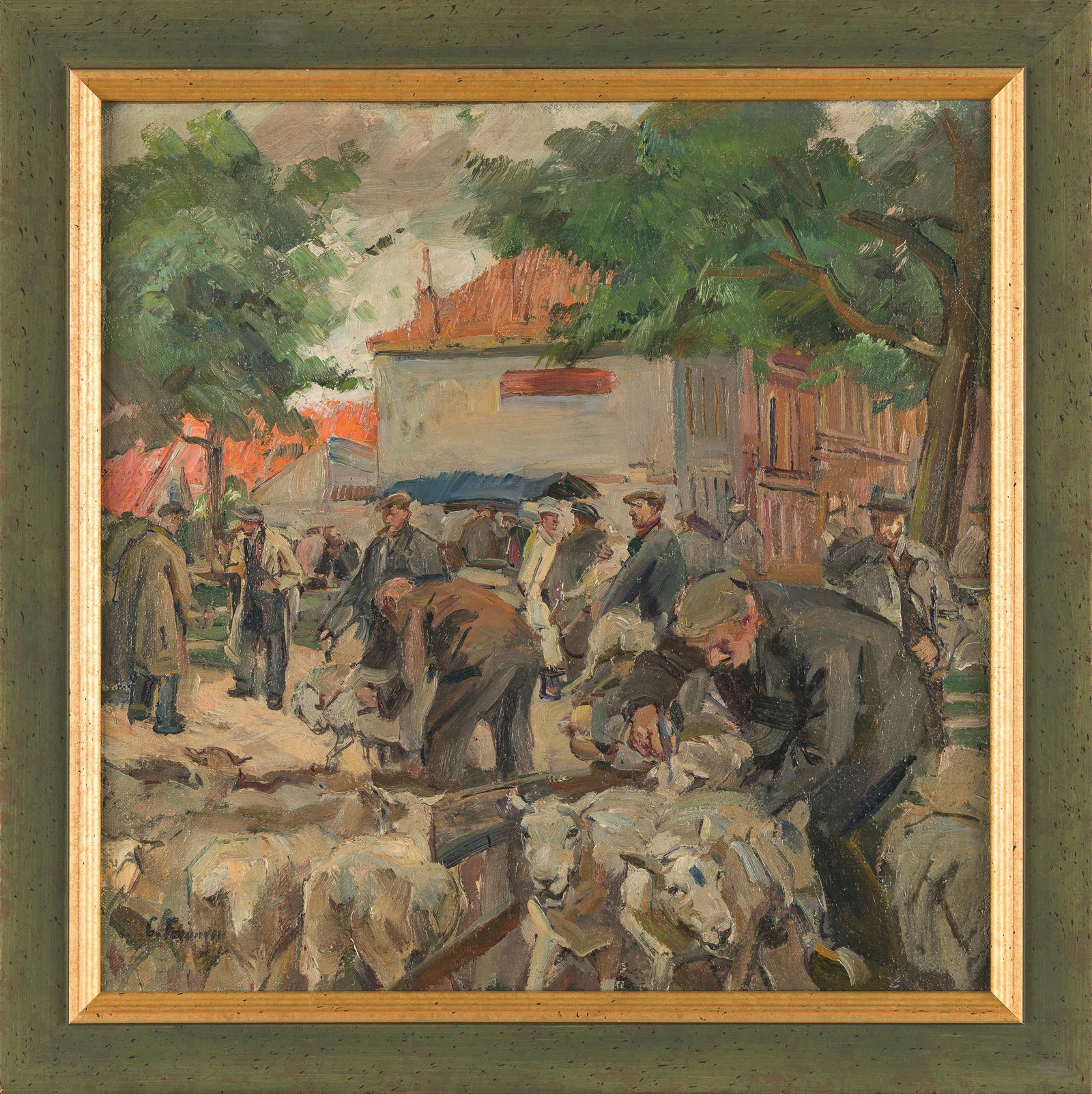 Carl Fahringer: Schafschur - 2