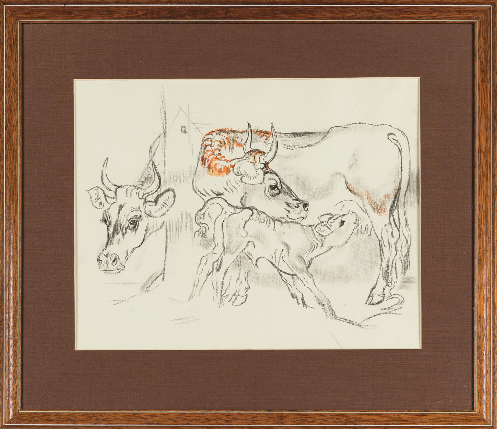 Ludwig Heinrich Jungnickel: Kühe mit Kalb - 2