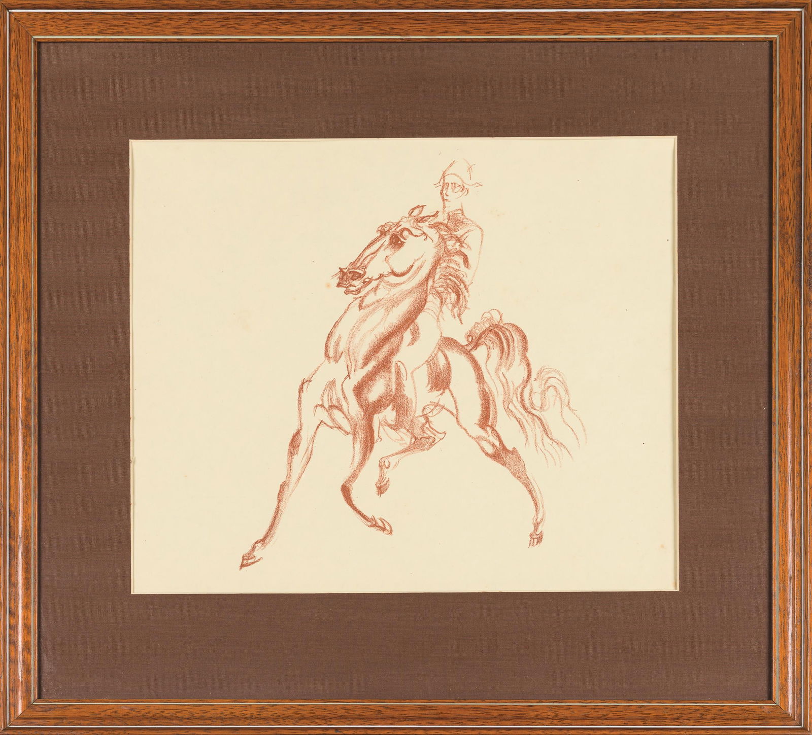 Ludwig Heinrich Jungnickel: Passage mit Reiter nach links - 3