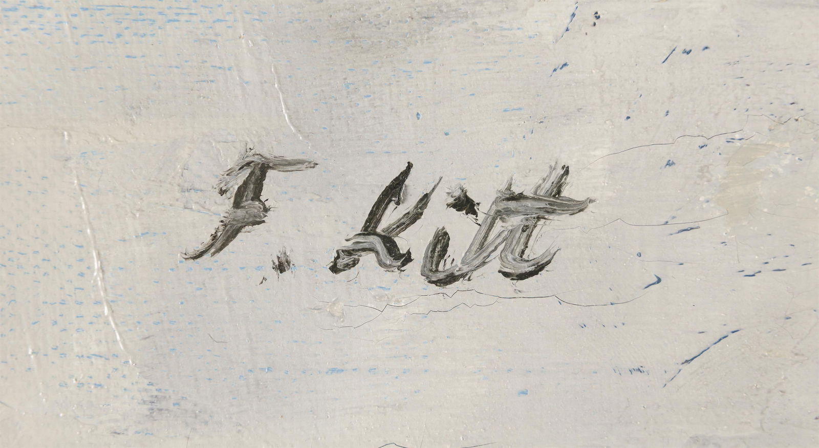 Ferdinand Kitt: Blaue Vase mit Blumen - 3