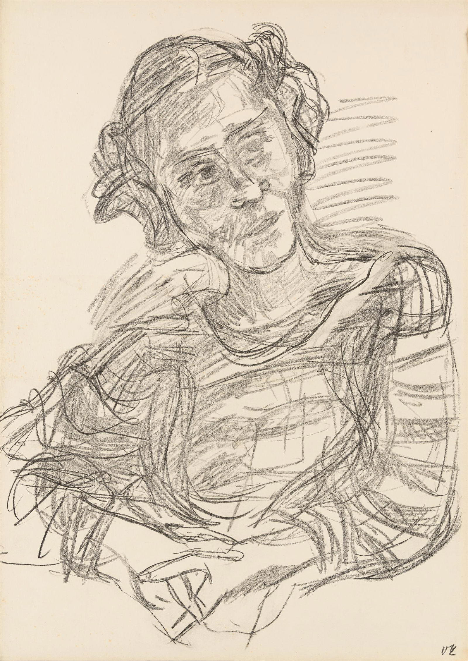 Oskar Kokoschka: "Varazioni su un tema. Con una prefazione di Max Dvorak": Oskar Kokoschka "Varazioni su un tema. Con una prefazione di Max Dvorak" (Mappe mit 10 Kreidelithografien) 1920-21 10 Kreidelithografien auf Papier; ungerahmt in Originalmappe jeweils 70 x 50 cm