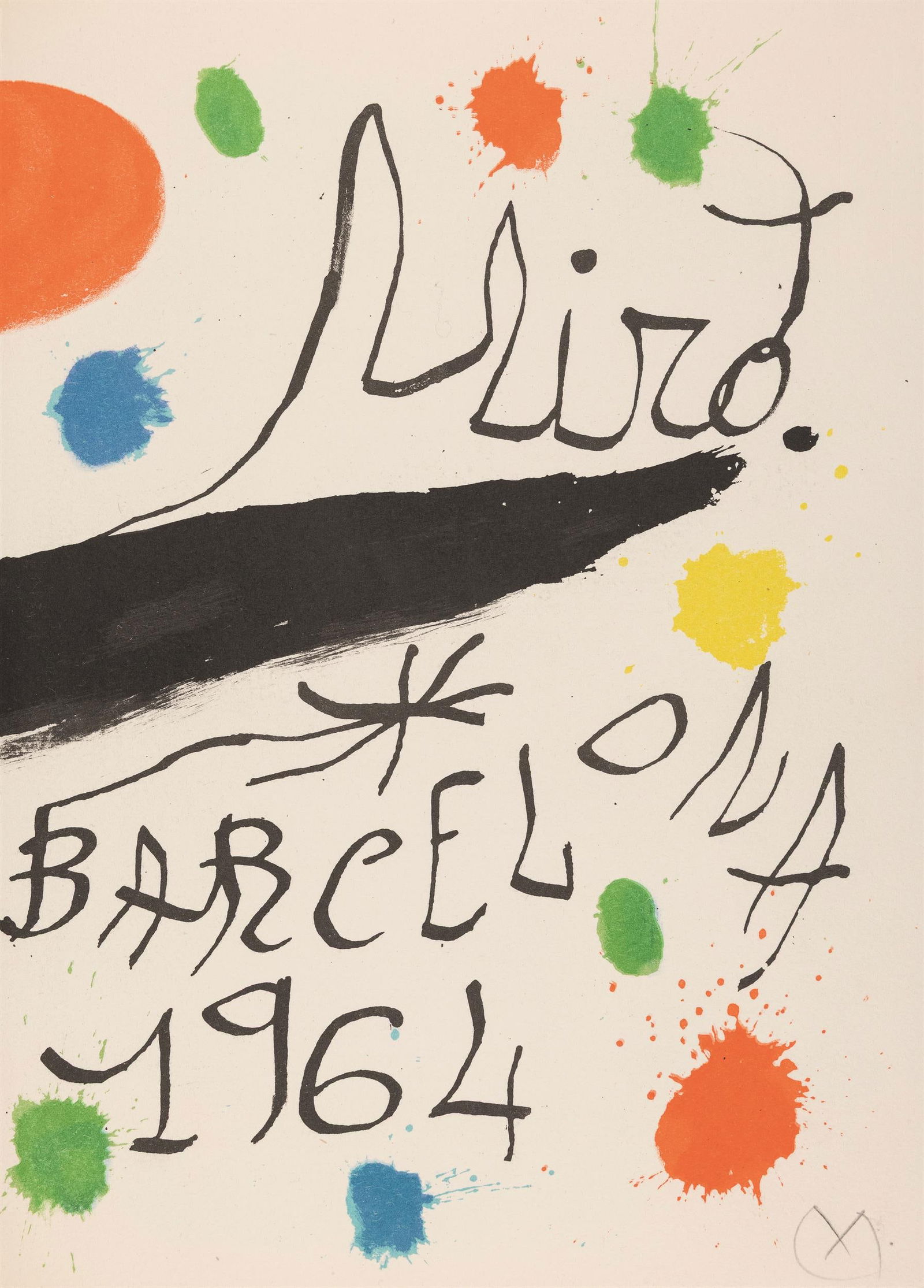 Joan Miró: Obra inèdita recent: Joan Miró Obra inèdita recent 1964 Zehn Farblithografien (davon drei doppelseitig) auf Bütten von Gurano je 30,4 x 22 cm bzw. 30,4 x 44 cm (Blattmaße) Jeweils nummeriert links
