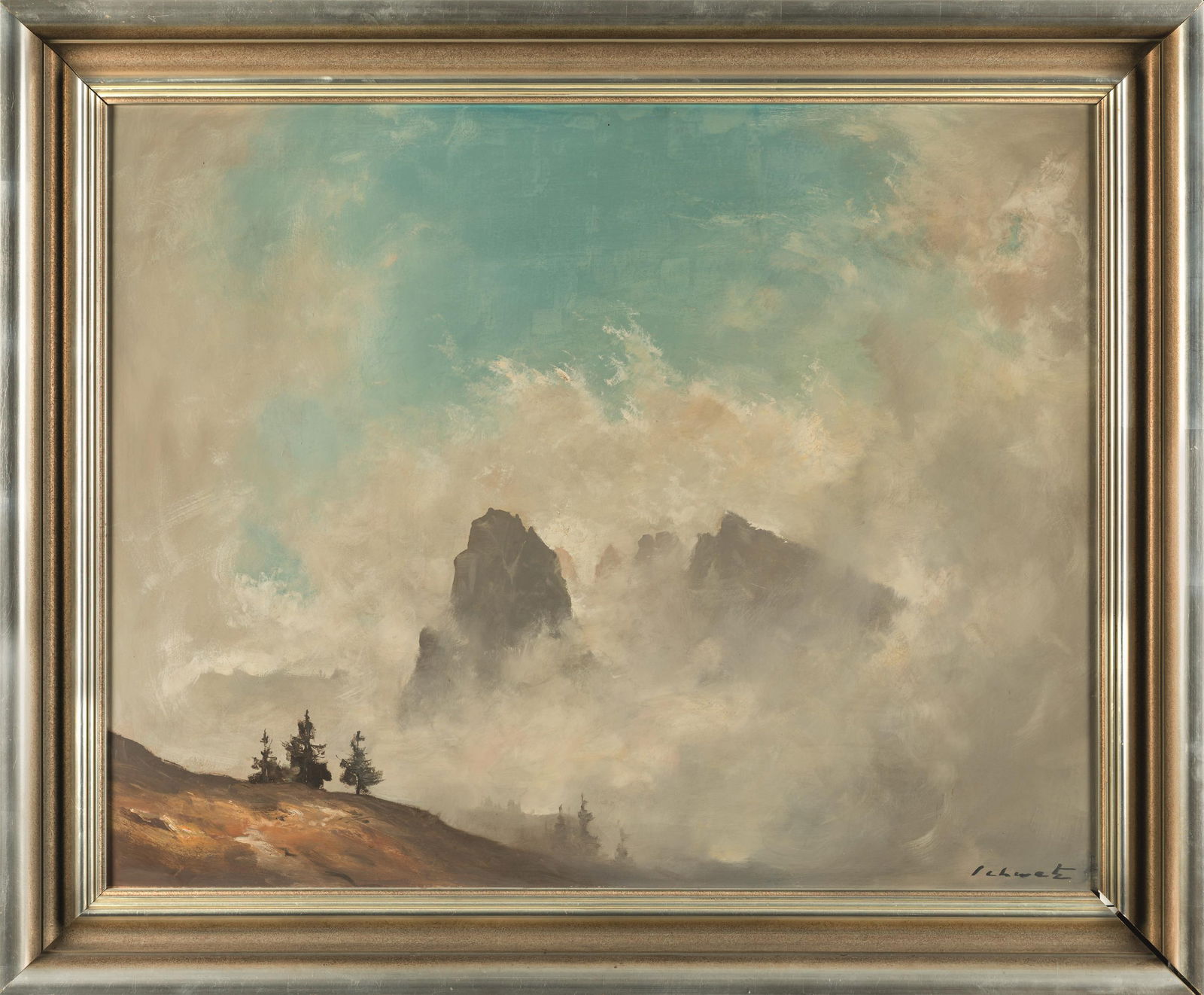 Franz Schwetz: Gebirgslandschaft - 2