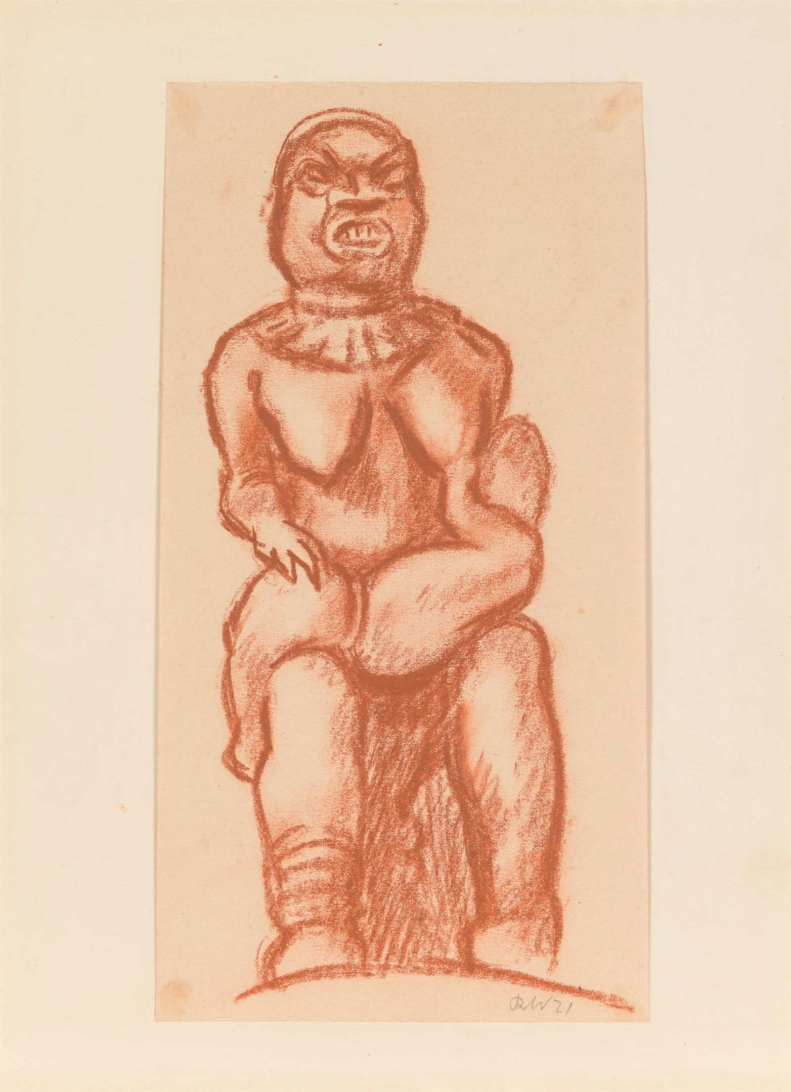 Rudolf Wacker: Figur aus Urua (Afrika) - 2